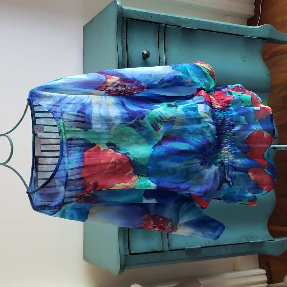 CHICO'S Beautiful Floral Tunic top Size 0